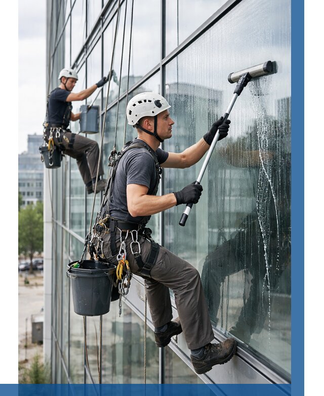 Мойка витражей альпинистами в Арзамасе от 760 р. под ключ|ВЫСОТНИК-Рзм