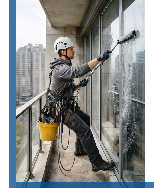 Профессиональная мойка балконного остекления в Арзамасе