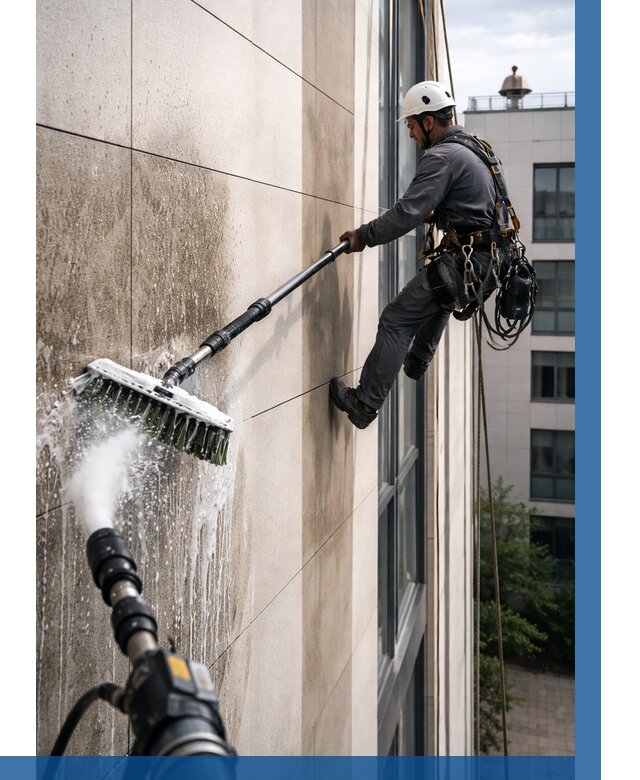 Мойка фасада из керамогранита в Арзамасе от 326 р. | ВЫСОТНИК-Рзм