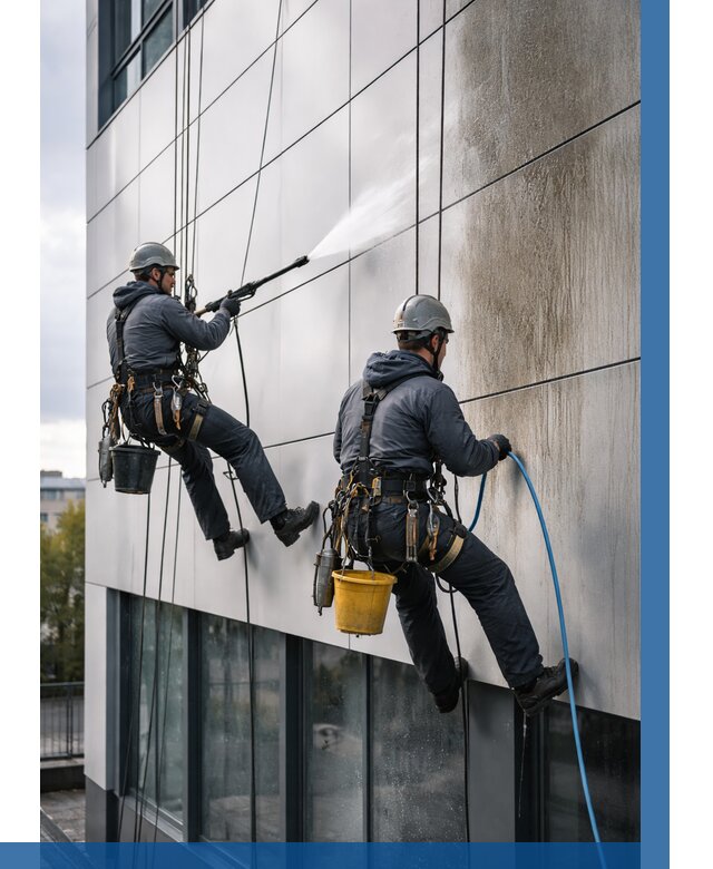 Мойка фасада из композита в Арзамасе по цене от 326 р. | ВЫСОТНИК-Рзм