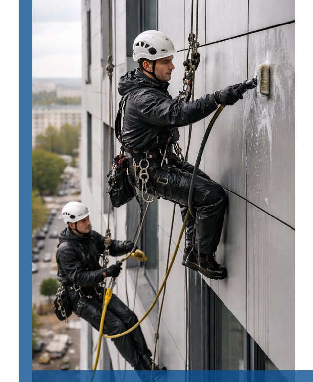 Профессиональная мойка фасада из композита в Арзамасе