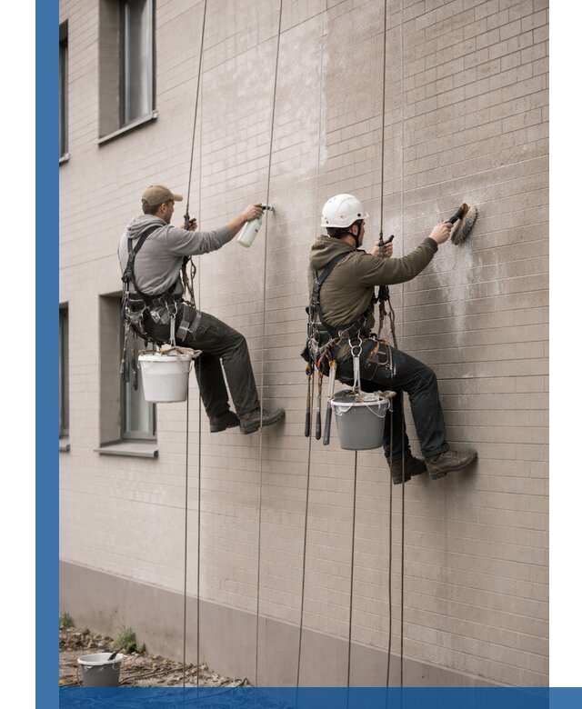 Удаление высолов с фасада зданий в Арзамасе без повреждений и следов