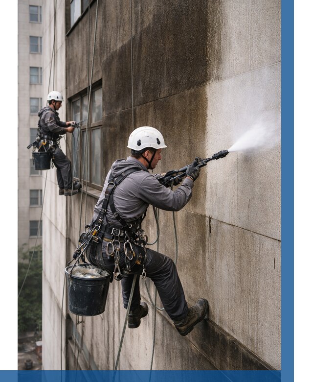 Очистка фасада от копоти в Арзамасе от 272 р. | ВЫСОТНИК-Рзм