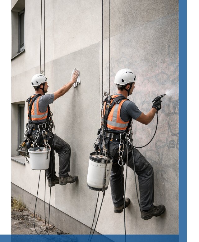 Антиграффити покрытие фасада в Арзамасе от 652 р. | ВЫСОТНИК-Рзм