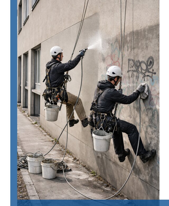 Антиграффити покрытие фасада с защитой от надписей в Арзамасе