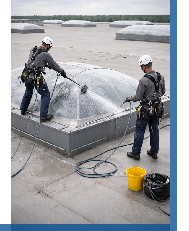 Мойка зенитных фонарей в Арзамасе, заказать от 4887 р. | ВЫСОТНИК-Рзм