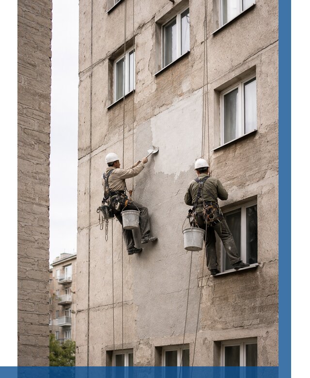 Косметический ремонт фасада в Арзамасе от 1195 р. | ВЫСОТНИК-Рзм