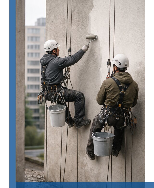 Покраска фасадов высотными альпинистами в Арзамасе с гарантией