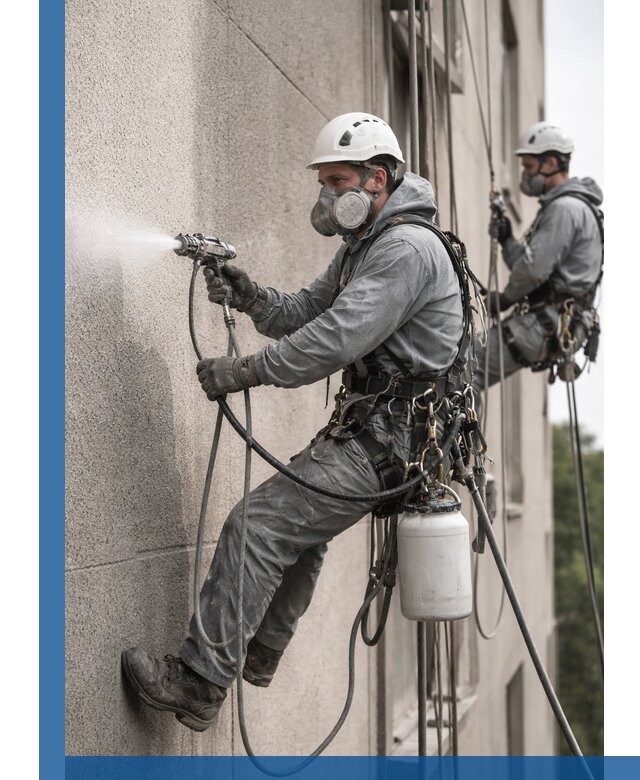 Безвоздушная покраска фасадов зданий в Арзамасе профессионально