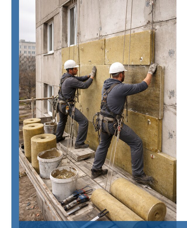 Утепление фасада минватой в Арзамасе под ключ с гарантией