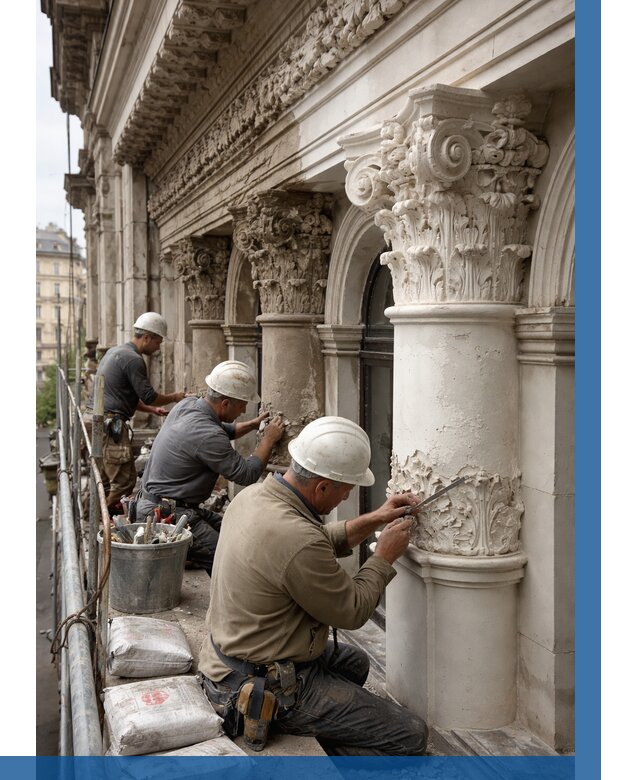 Реставрация фасадной лепнины в Арзамасе от 2715 р. | ВЫСОТНИК-Рзм