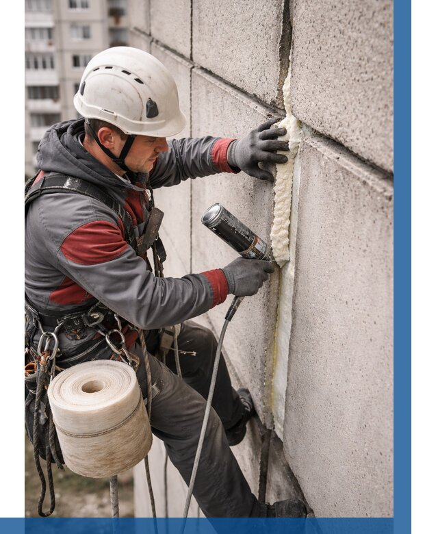 Утепление межпанельных швов в Арзамасе от 760 р. | ВЫСОТНИК-Рзм