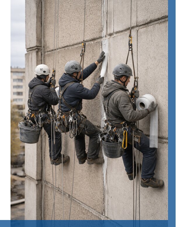 Ремонт межпанельных швов в Арзамасе от 815 р. | ВЫСОТНИК-Рзм