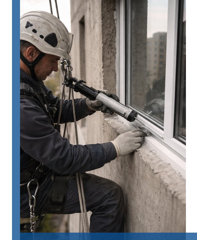 Герметизация оконных швов снаружи в Арзамасе профессионально