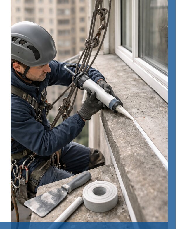 Герметизация балконного козырька в Арзамасе от 4887 р. | ВЫСОТНИК-Рзм