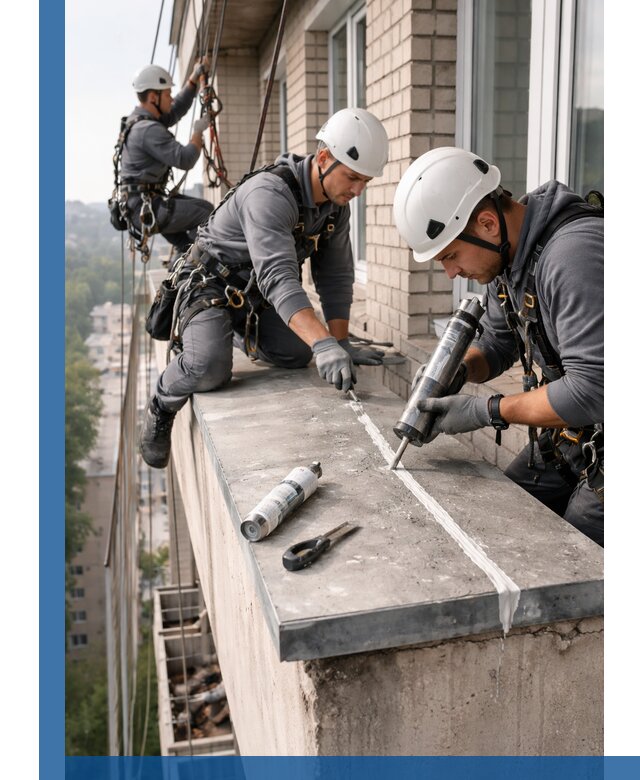 Герметизация балконного козырька в Арзамасе профессионально