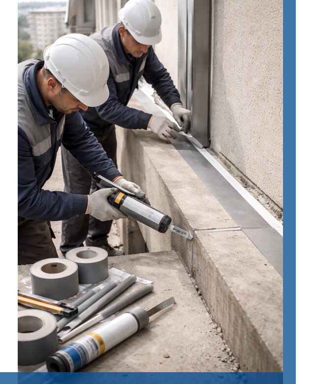 Герметизация примыкания балкона в Арзамасе от 4887 р. | ВЫСОТНИК-Рзм