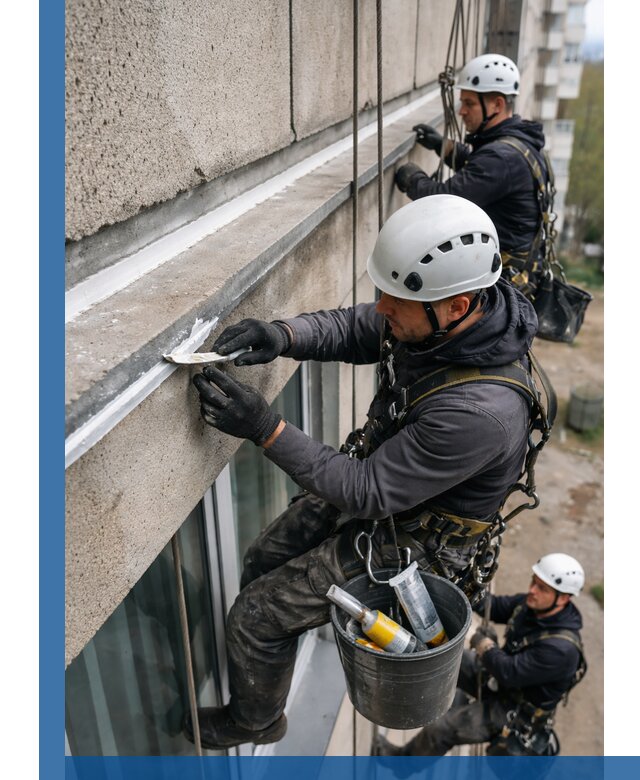 Герметизация примыкания балкона в Арзамасе под ключ с гарантией