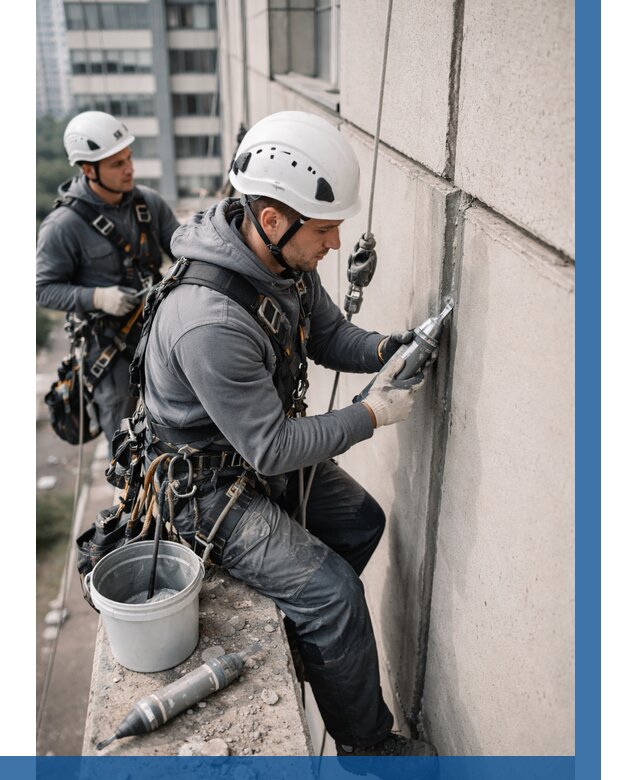 Ремонт деформационных швов здания в Арзамасе от 1086 р. | ВЫСОТНИК-Рзм