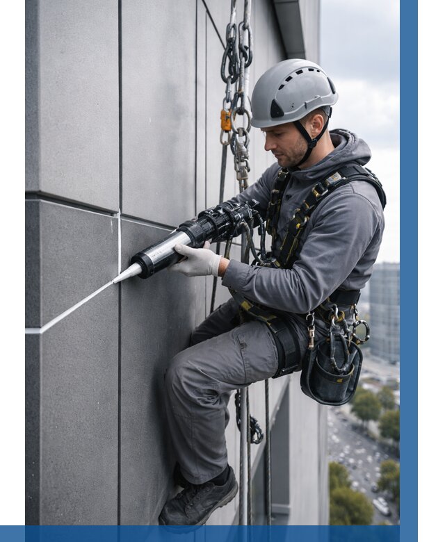 Герметизация стыков фасадных панелей в Арзамасе от 7060 р.| ВЫСОТНИК-Рзм