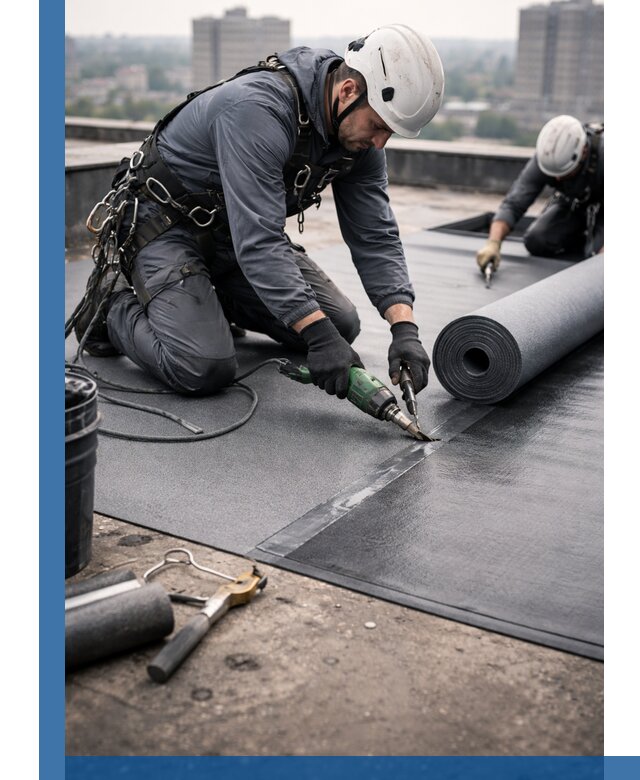 Ремонт мягкой кровли в Арзамасе с выездом промальпинистов