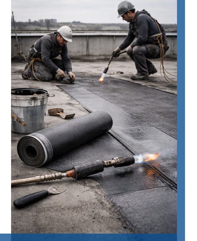 Ремонт рулонной кровли в Арзамасе от 706 р. | ВЫСОТНИК-Рзм