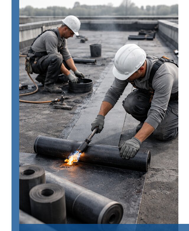 Ремонт рулонной кровли в Арзамасе герметизация и восстановление