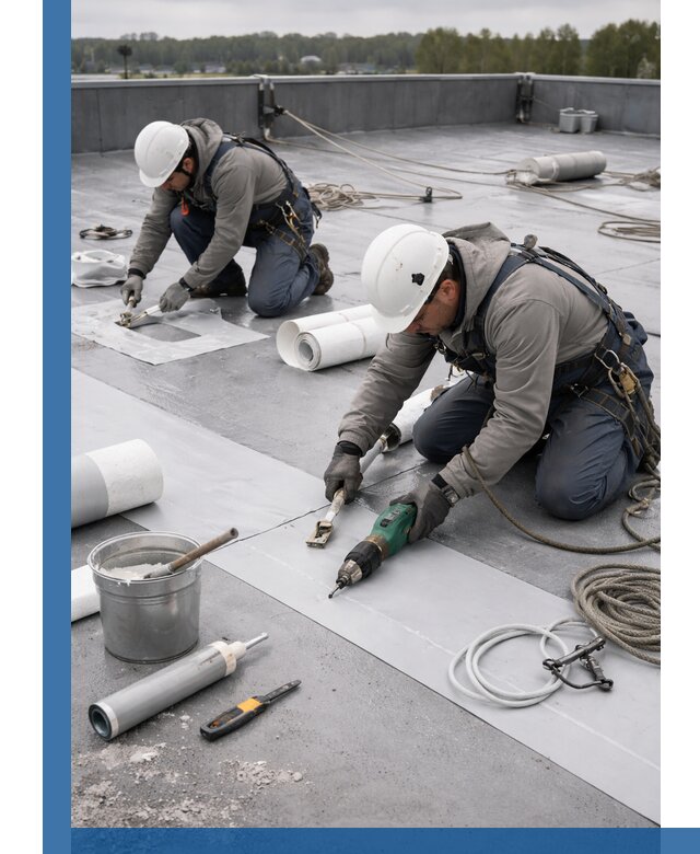 Ремонт мембранной кровли в Арзамасе качественно и с гарантией