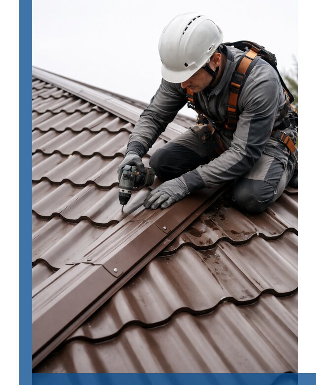 Ремонт металлочерепицы на крыше в Арзамасе профессионально