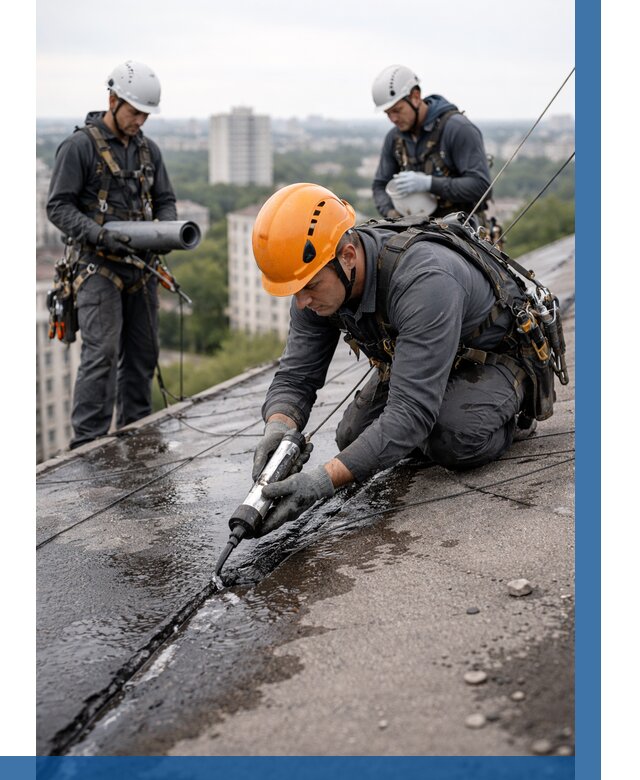 Устранение протечек кровли в Арзамасе от 13033 р. | ВЫСОТНИК-Рзм