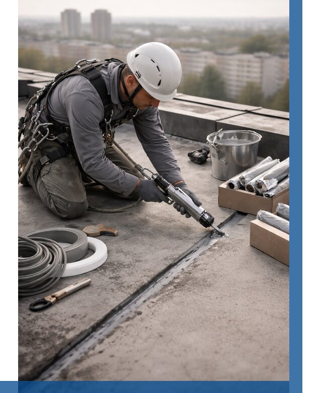 Герметизация швов кровли в Арзамасе от 489 р./м2 | ВЫСОТНИК-Рзм