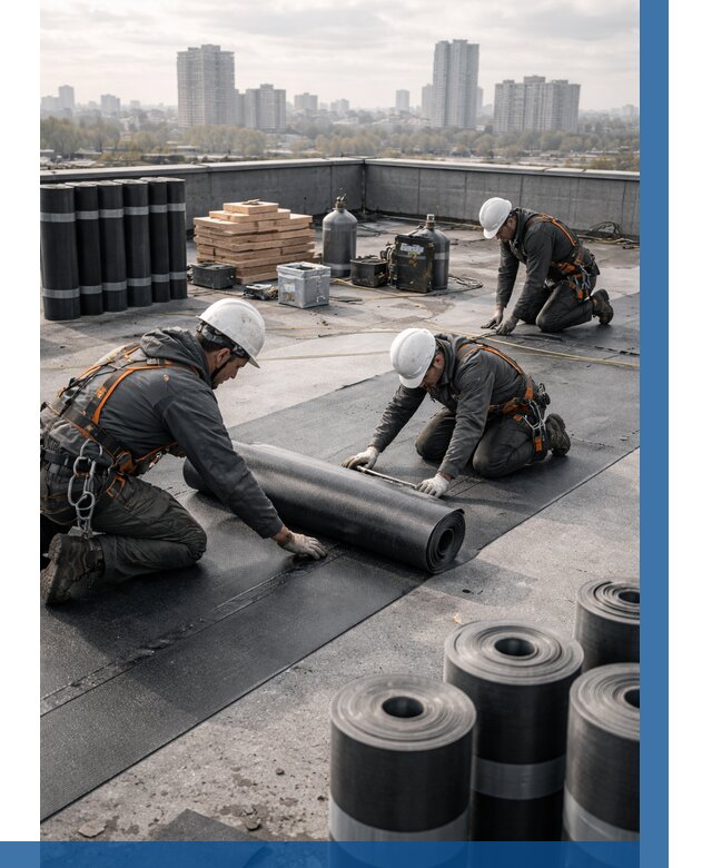 Монтаж мягкой кровли под ключ в Арзамасе от 489 р. | ВЫСОТНИК-Рзм