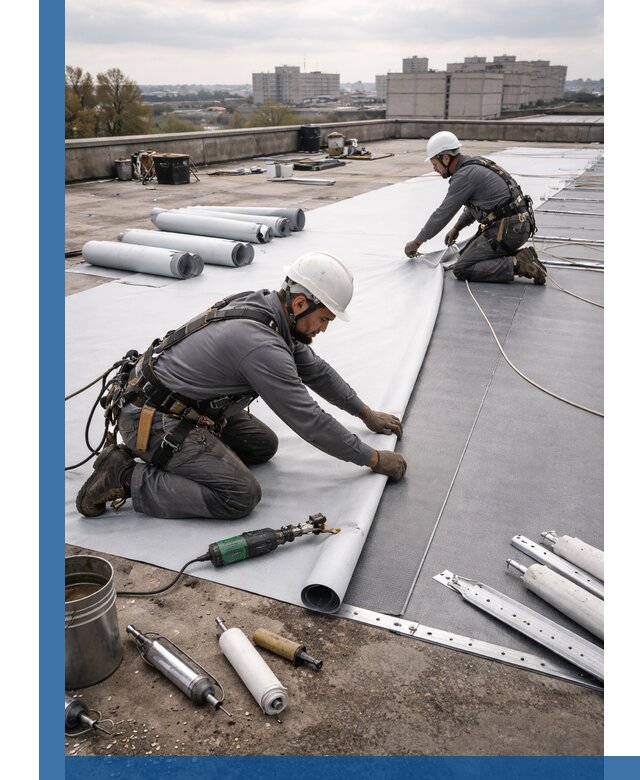 Монтаж мембранной кровли в Арзамасе для промышленных зданий