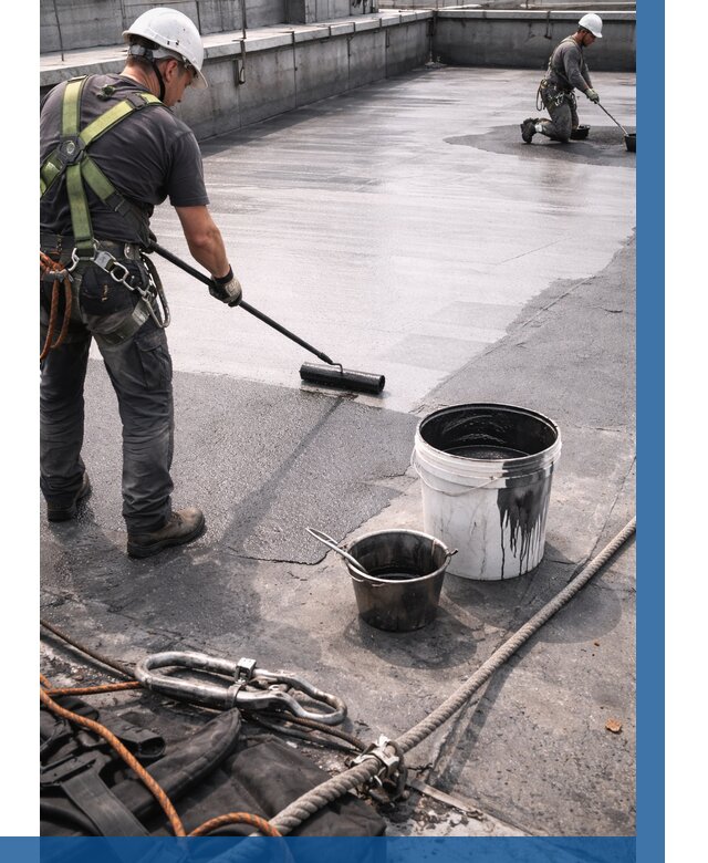 Гидроизоляция кровли жидкой резиной в Арзамасе от 543 р. | ВЫСОТНИК-Рзм