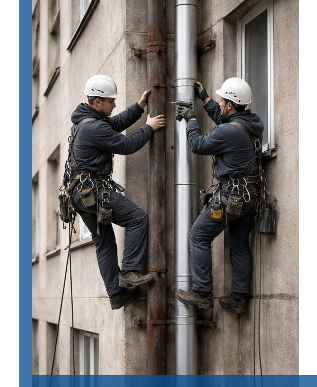 Замена водосточных труб в Арзамасе: монтаж и демонтаж под ключ