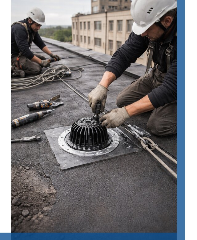 Установка водосточных воронок в Арзамасе цена от 3801 р. | ВЫСОТНИК-Рзм