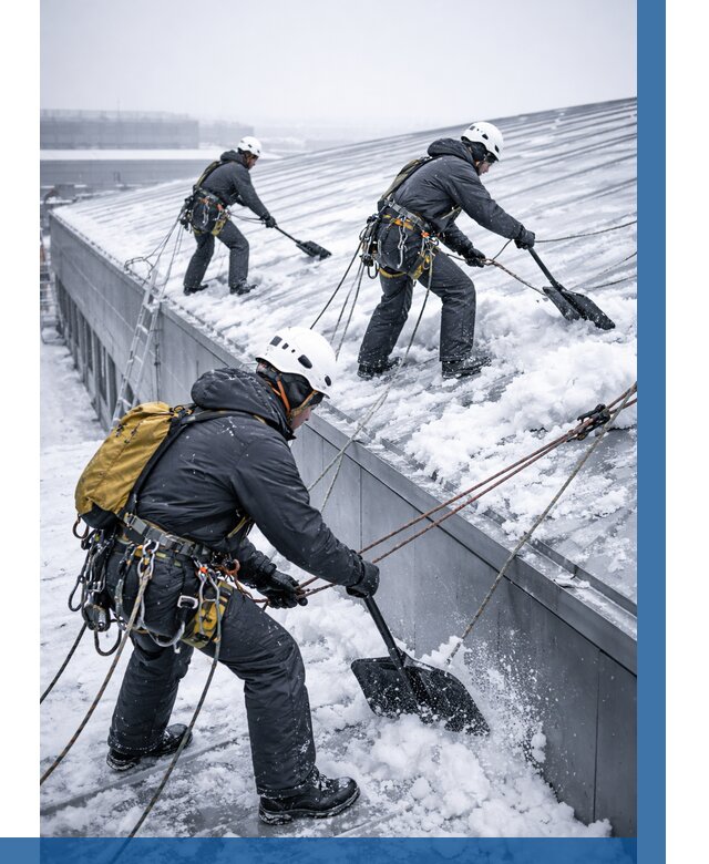 Очистка навесов от снега в Арзамасе от 4887 р. | ВЫСОТНИК-Рзм