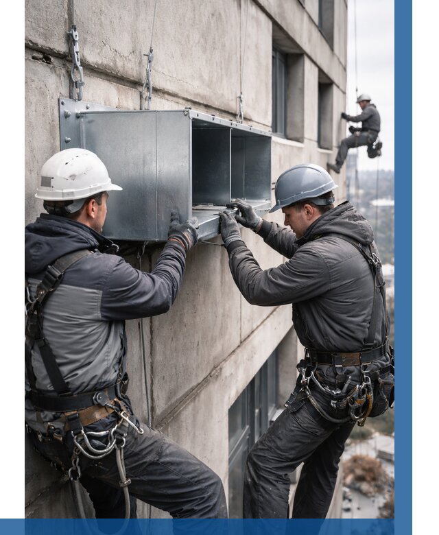 Монтаж вентиляционных коробов в Арзамасе от 3258 р. | ВЫСОТНИК-Рзм