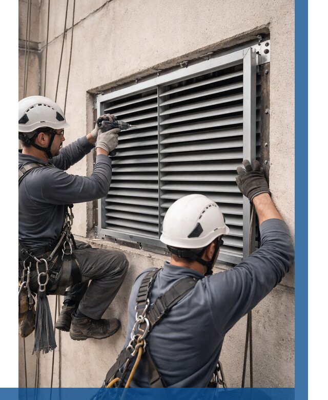 Монтаж вентиляционных решеток в Арзамасе от 4887 р. | ВЫСОТНИК-Рзм