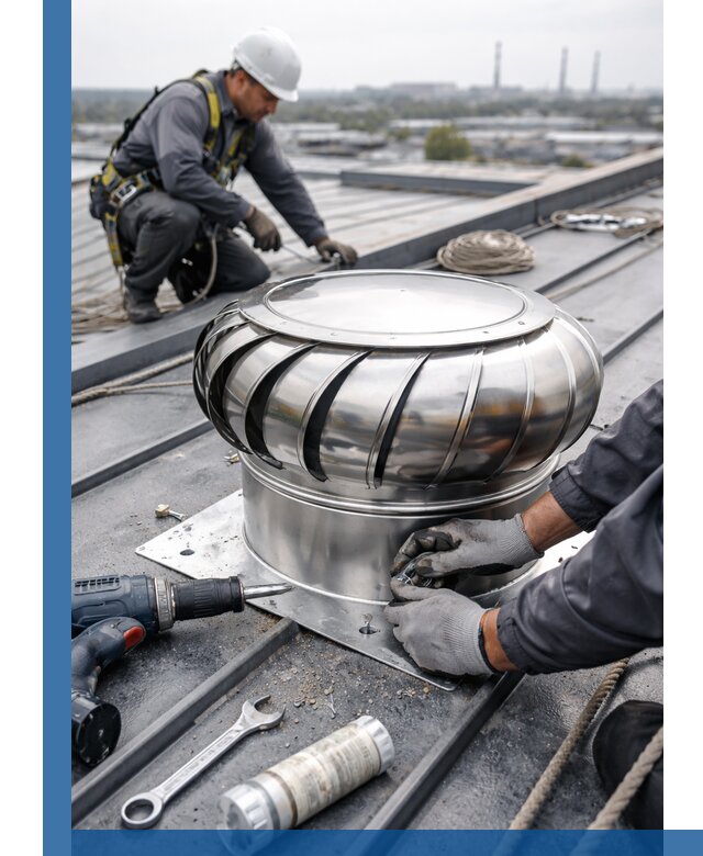 Установка дефлекторов на кровле в Арзамасе профессионально