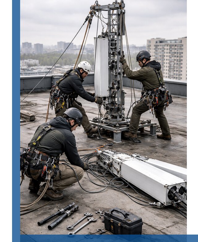 Демонтаж антенн на крыше зданий в Арзамасе с гарантией