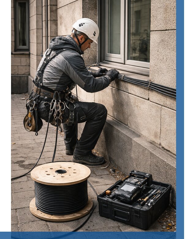 Прокладка оптоволоконного кабеля в Арзамасе от 869 р. | ВЫСОТНИК-Рзм