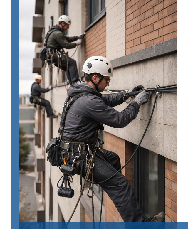 Крепление кабеля на фасаде монтаж и крепеж в Арзамасе