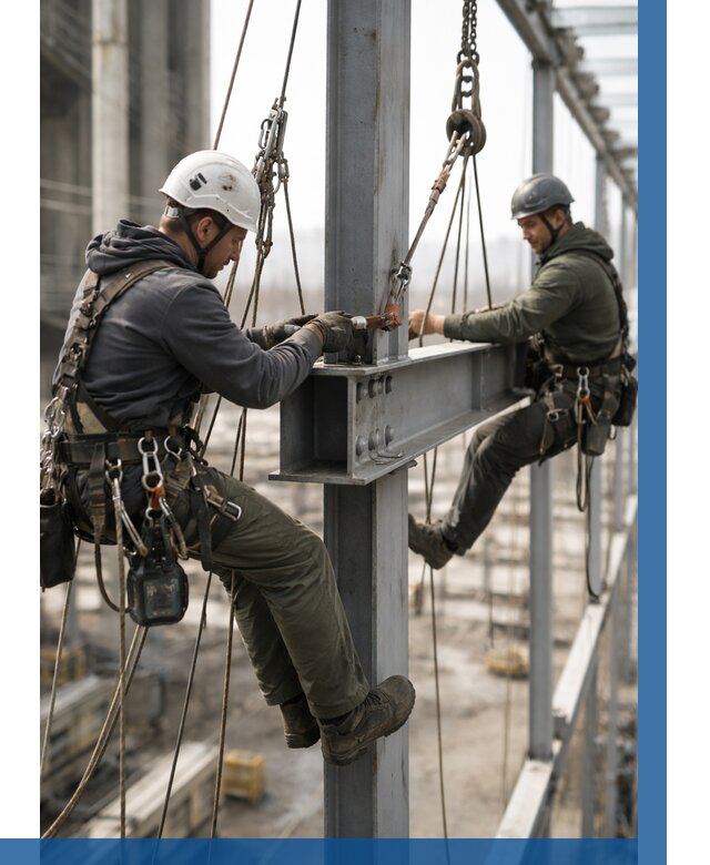 Монтаж металлоконструкций на высоте в Арзамасе от 3801 р. | ВЫСОТНИК-Рзм
