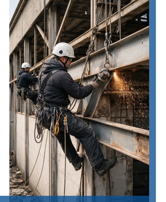 Демонтаж металлоконструкций на высоте в Арзамасе от 7060р. |ВЫСОТНИК-Рзм