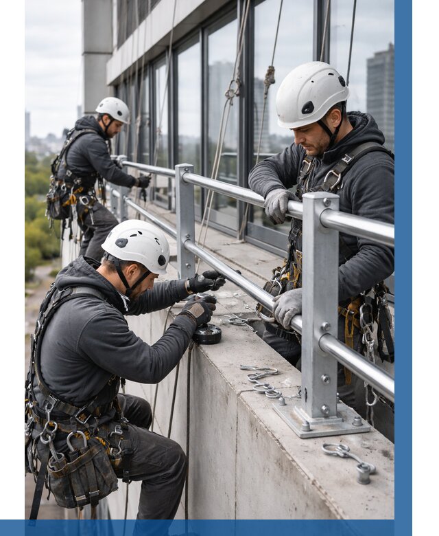 Монтаж ограждений на высоте в Арзамасе, от 1303 р. | ВЫСОТНИК-Рзм