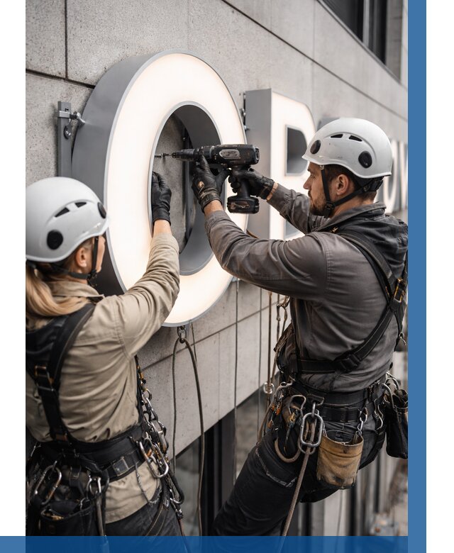 Монтаж световых букв в Арзамасе от 3258 р. под ключ ВЫСОТНИК-Рзм