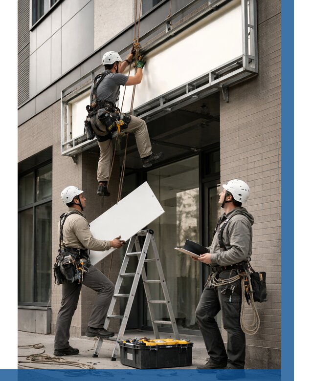 Монтаж светового короба в Арзамасе от 7060 р. | ВЫСОТНИК-Рзм