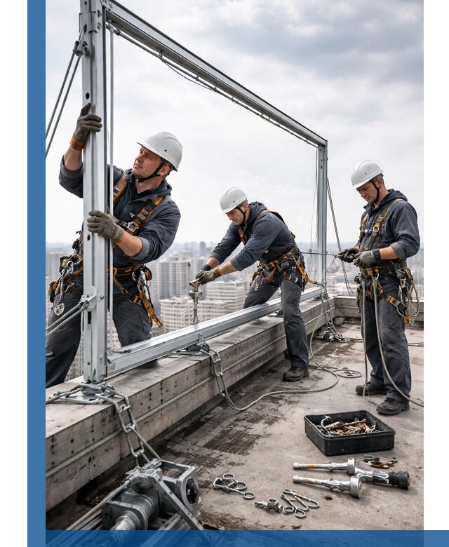 Монтаж крышных рекламных конструкций под ключ в Арзамасе