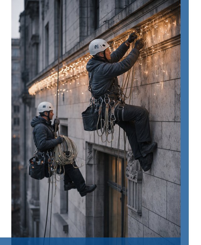 Монтаж новогодней иллюминации в Арзамасе от 9232 р. | ВЫСОТНИК-Рзм